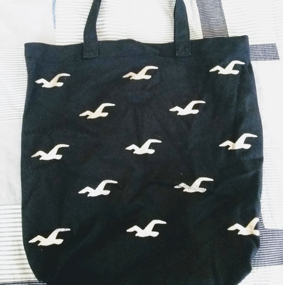 Hollister canvas tote bag